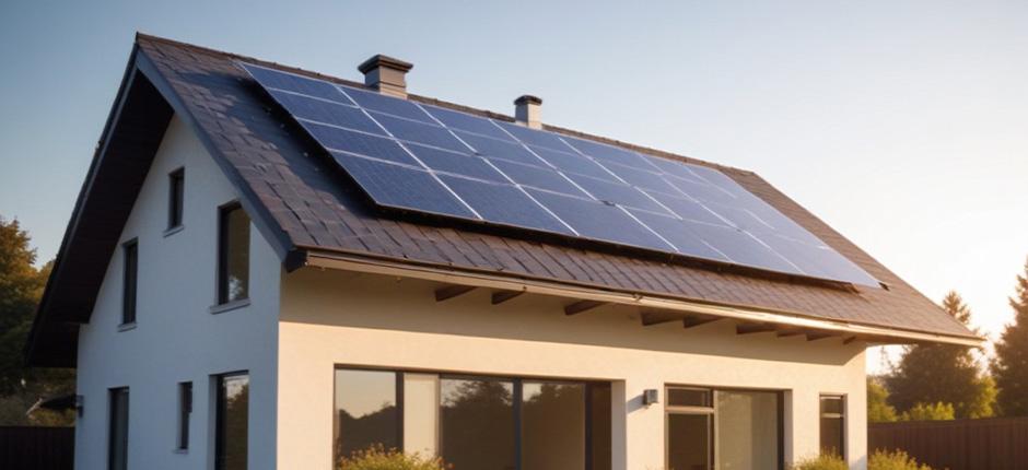 EXEMPLO DE CASA COM ENERGIA SOLAR